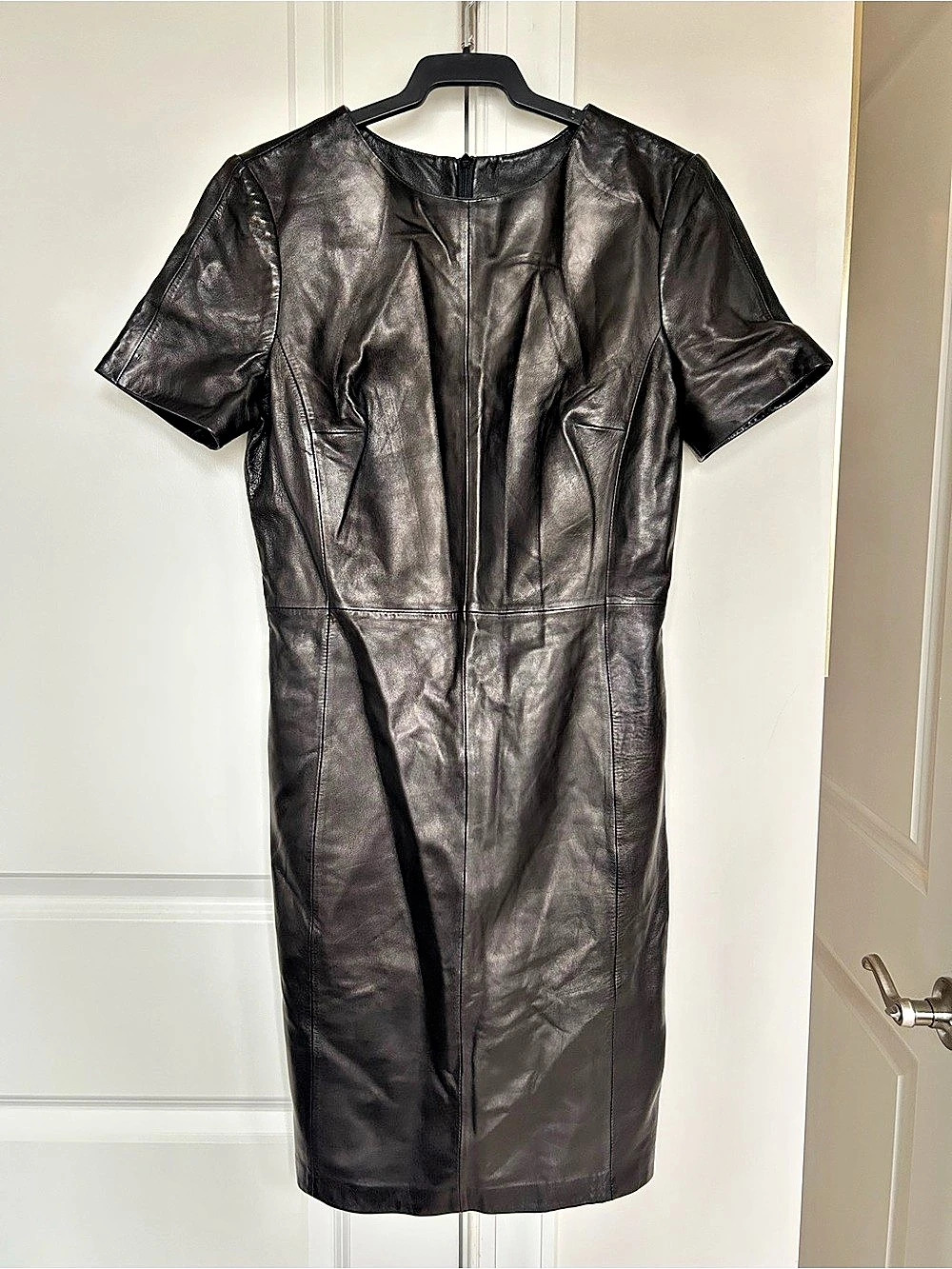 Antonio Melani Leather Midi Dress Size 6